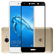 Стекло защитное для Huawei Y7 2017 | Y7 Prime | Nova Lite Plus (0,3мм, 5D, черное) Full Glue
