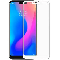 Скло захисне для Xiaomi Redmi 6 Pro | Mi A2 Lite (0,3мм, 5D, біле) Full Glue
