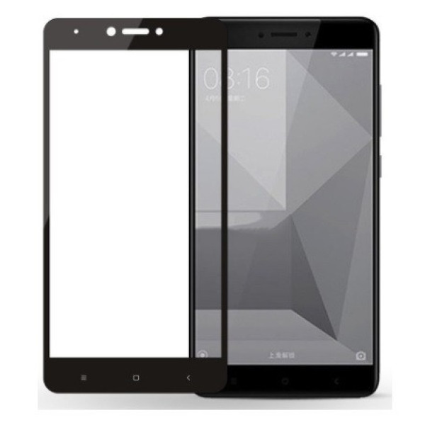 Скло захисне для Xiaomi Redmi Note 4 | Redmi Note 4X (0,3мм, 5D, чорне) Full Glue