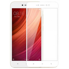 Стекло защитное для Xiaomi Redmi Note 5A | Redmi Note 5A Prime (0,3мм, 5D, белое) Full Glue