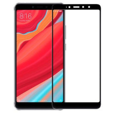 Стекло защитное для Xiaomi Redmi S2 (0,3мм, 5D, черное) Full Glue