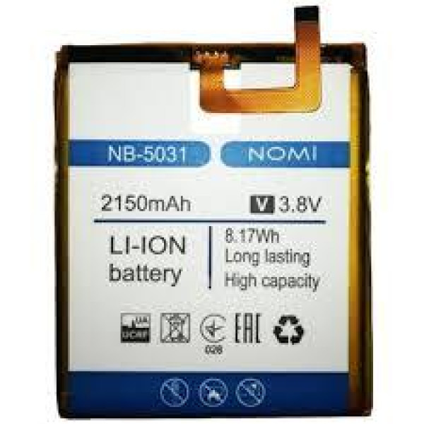Акумулятор АКБ NB-5031 для Nomi i5031 Evo X1 (Li-ion 3.8 V 2150mAh) Оригінал Китай