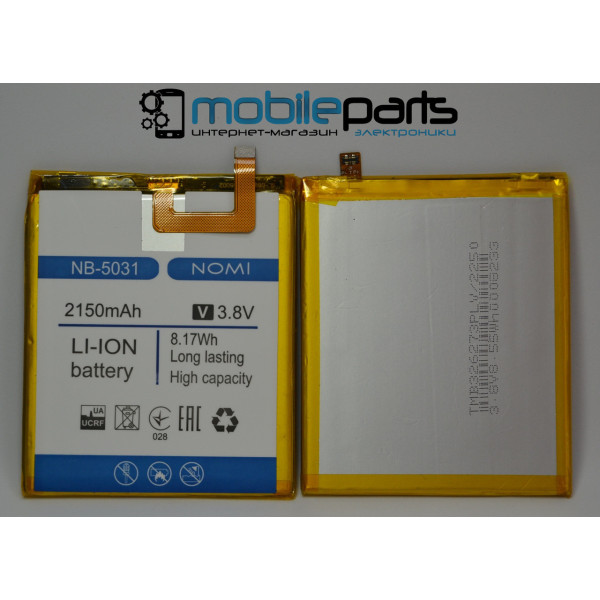 Акумулятор АКБ NB-5031 для Nomi i5031 Evo X1 (Li-ion 3.8 V 2150mAh) Оригінал Китай