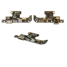 Шлейф (Flat cable) Asus ZenFone Live (ZB501KL) с разъемом зарядки, с микрофоном, плата зарядки