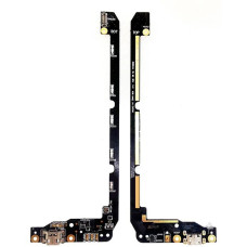 Шлейф (Flat cable) Asus ZenFone Selfie (ZD551KL) с разъемом зарядки, с микрофоном