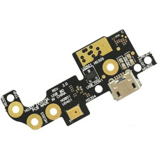 Шлейф (Flat cable) Asus ZenFone Zoom (ZX551ML) с разъемом зарядки, с микрофоном, плата зарядки