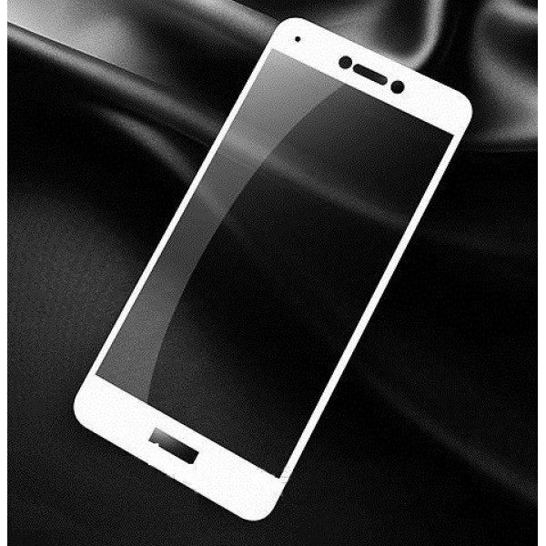 Стекло защитное для Huawei Y7 2017 | Y7 Prime | Nova Lite Plus (0,3мм, 5D, белое) Full Glue