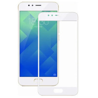 Скло захисне для Meizu M5 | M5s (0,3мм, 5D, біле) Full Glue