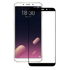 Скло захисне для Meizu M6s (0,3мм, 5D, чорне) Full Glue