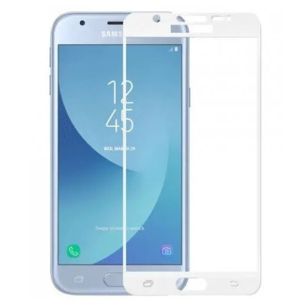 Скло захисне для Samsung J530 | J5 (2017) (0,3мм, 5D, біле) Full Glue