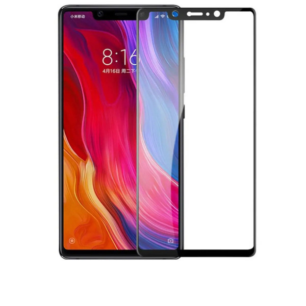 Стекло защитное для Xiaomi Mi 8 SE (0,3мм, 5D, черное) Full Glue