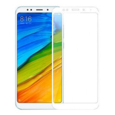Защитное стекло для Xiaomi Redmi 5 Plus (0,3мм, 5D, белое) Full Glue
