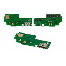 Шлейф (Flat cable) Huawei G750 Honor 3X с разъемом зарядки, микрофоном, плата зарядки
