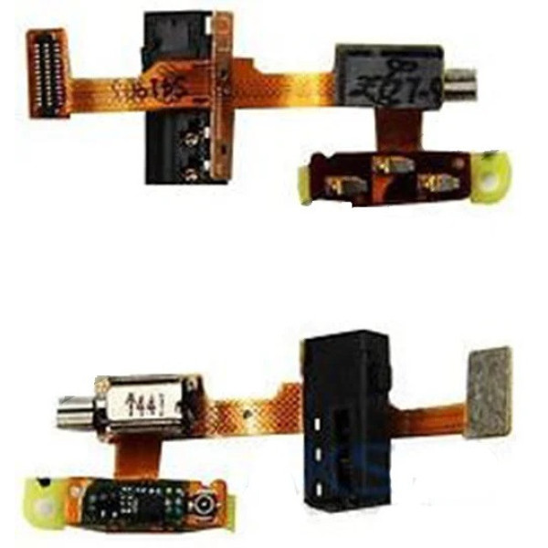 Шлейф (Flat cable) Huawei P7-L10 Ascend с разъемом наушников, с виброзвонком