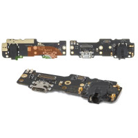 Шлейф (Flat cable) Meizu M3 Max з роз'ємом зарядки, з роз'ємом навушників з мікрофоном