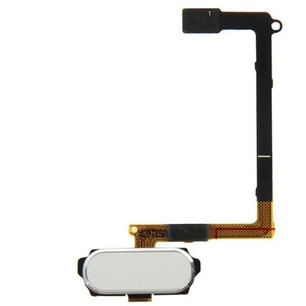 Шлейф (Flat cable) Samsung G925F Galaxy S6 Edge с кнопкой Home (Белая)