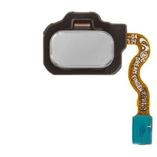 Шлейф (Flat cable) Samsung G950F Galaxy S8 | G955 с кнопкой Home (Серебристая)(Arctic Silver)