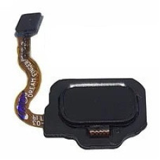 Шлейф (Flat cable) Samsung G950F Galaxy S8 | G955 с кнопкой Home (Черная)(Midnight Black)