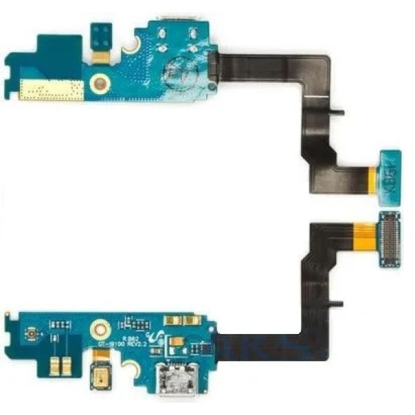 Шлейф (Flat cable) Samsung i9100 Galaxy S2 з роз'ємом зарядки, мікрофоном (rev 2.3)