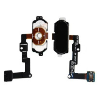 Шлейф (Flat cable) Samsung J330F Galaxy J3 (2017) с кнопкой меню (Home) (Черная)