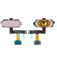 Шлейф (Flat cable) Samsung J530F Galaxy J5 (2017) | J730F з кнопкою меню (Home) (Рожева)