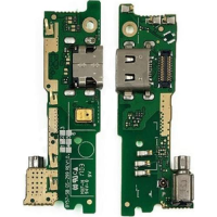 Шлейф (Flat cable) Sony G3112 Xperia XA1 Dual з роз'ємом зарядки, з мікрофоном, з вібродзвінком