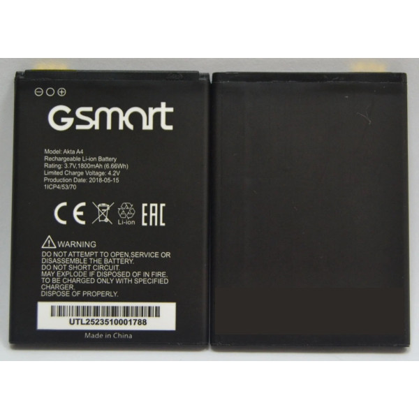 Оригинальный аккумулятор АКБ (Батарея) для GSmart Akta A4 (1800 mAh 3.7 V)