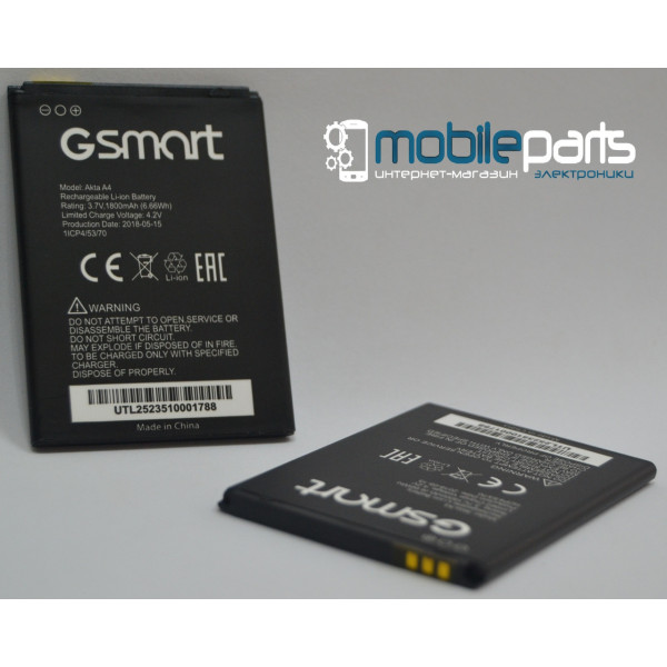 Оригинальный аккумулятор АКБ (Батарея) для GSmart Akta A4 (1800 mAh 3.7 V)