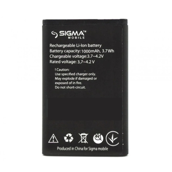 Акумулятори (АКБ) для Sigma Comfort 50 mini 4 | AGIZL (1000 mAh 3.7V) Оригінал