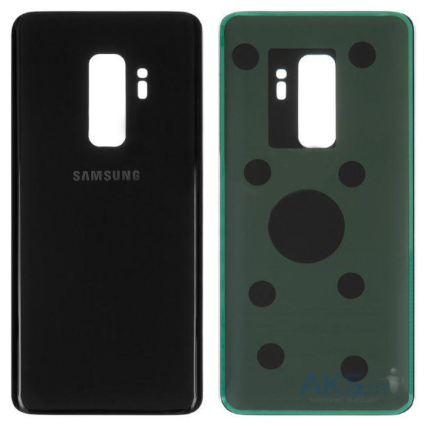 Задняя панель корпуса (крышка) для Samsung G965 Galaxy S9 Plus (Черная) Оригинал Китай