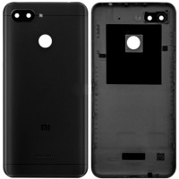 Задня панель корпусу (Кришка) для Xiaomi RedMi 6 (Чорна)