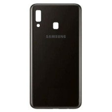 Задня панель корпусу (кришка) для Samsung A20 2019 | A205 (Чорна) Оригінал Китай