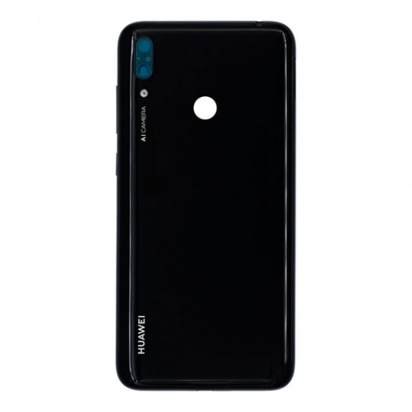Задня панель корпусу (Кришка) для Huawei Y7 2019 (Чорна) Оригінал Китай