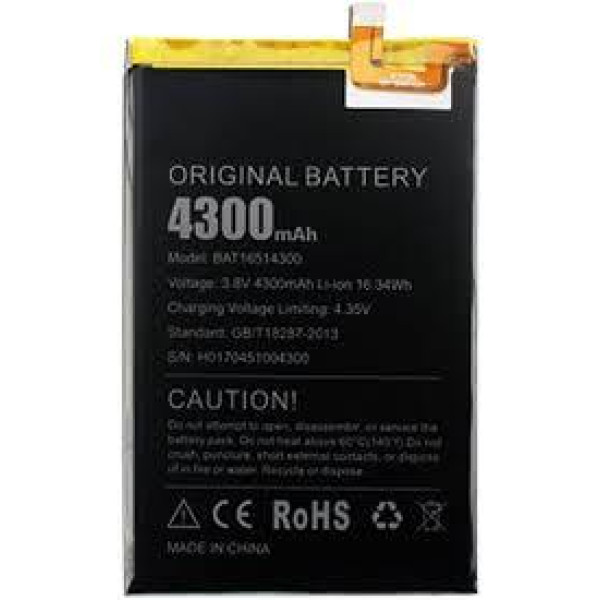 Акумулятор АКБ для телефону Doogee Y6 Max (Li-ion 3.8 V 4300mAh) Оригінал Китай