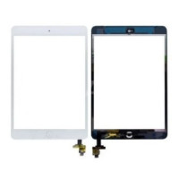 Сенсор для планшета Apple iPad mini | iPad mini 2 Retina с кнопкой home и микросхемой (Белый) Оригинал