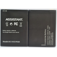 Акумулятор АКБ для Assistant AS-5433 | AS-5433 Max (Li-ion 3.8 V 2400 mAh) Оригінал Китай