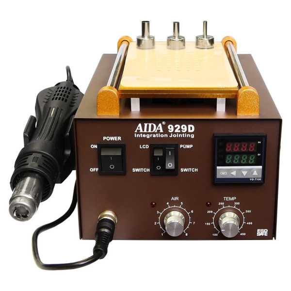 Паяльная станция AIDA 929D со встроенным вакуумным сепаратором 9