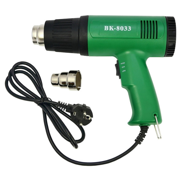 Термофен BAKU BK-8033 (1600W, 220V, температурные режимы 400 и 600 гр. C)