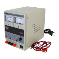 Блок живлення AIDA 1503D+ 15V 3A стрілкова і цифрова індикація, RF, вихід на 9V і 5V-USB, два режими 5V-15V