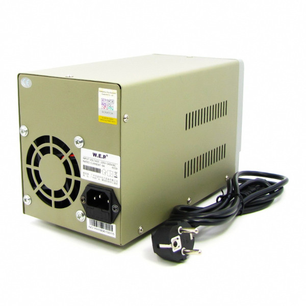 Блок питания WEP PS-305D-II с переключателем Hi (A)/Lo (mA) 30V 5A цифровая индикация