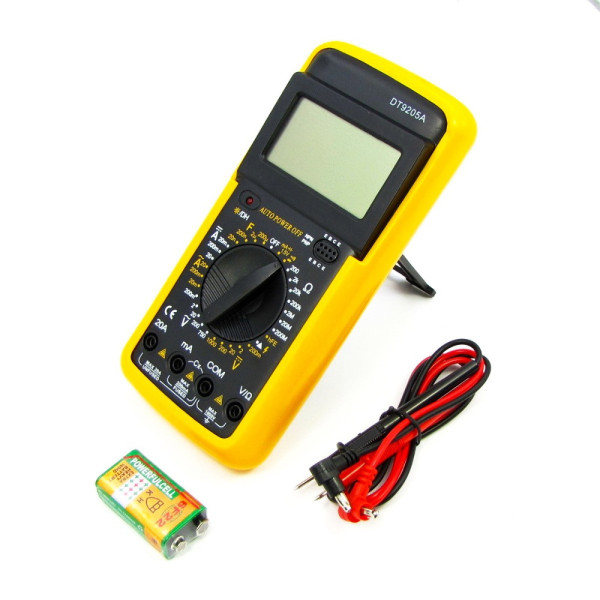 Мультиметр цифровий DT9205A з функцією автовимкнення (струм до 20A)