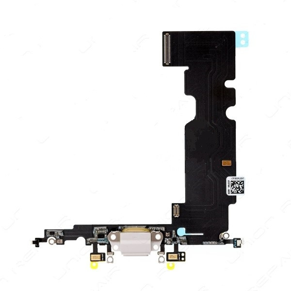 Шлейф (Flex) для Apple iPhone 8 Plus с разъемом зарядки и микрофоном (Белый)