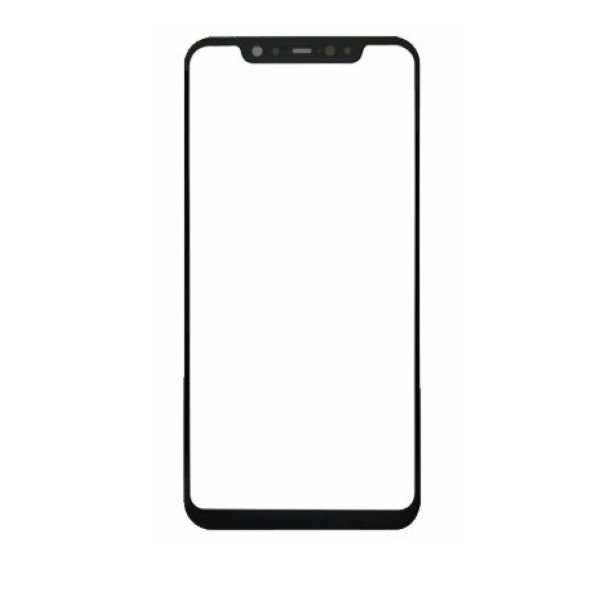 Стекло экрана для Xiaomi Mi8 Pro с OCA пленкой (glass with OCA) (Черное) Оригинал Китай