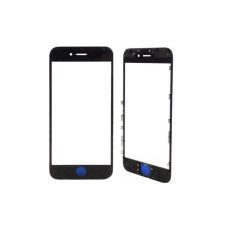 Стекло экрана для iPhone 7 Plus с OCA пленкой (glass with OCA) в рамке (Черное) Оригинал Китай