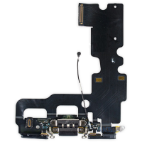 Шлейф с разъемом зарядки и микрофоном (charging connector ) для iPhone 7 (Черный)