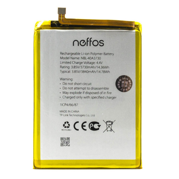 Акумулятор АКБ (Батарея) TP-Link NBL-40A3730 для TP-Link Neffos C9 (3.85 V 3840mAh) Оригінал