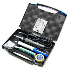 Паяльный набор в кейсе WEP 947-II (паяльник 60W, рег. t 200-450 гр C, жала 900M 6шт, инструменты)