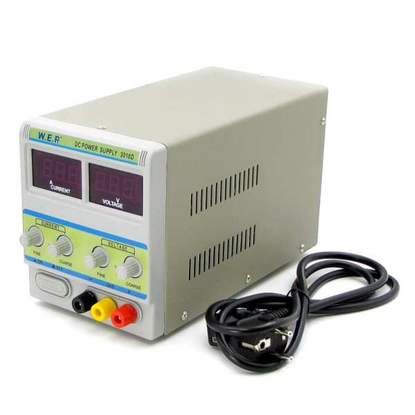Блок питания лабораторный WEP PS-3010D 30V, 10A, цифровая индикация