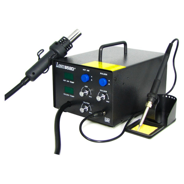 Паяльная станция LUKEY 852D+ компрессорная (фен, паяльник)