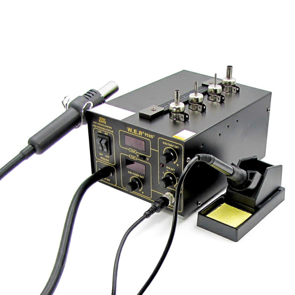 Паяльная станция WEP 952D+ компрессорная (фен, паяльник)